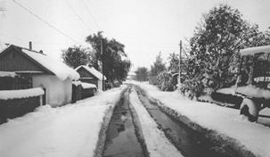 Ранний снег в  хуторе.